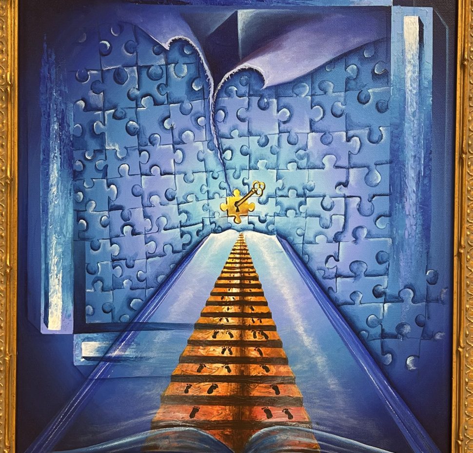 THE KKEY TO SUCCESS 16x20 $1000 ACRYLIC ON CANVAS